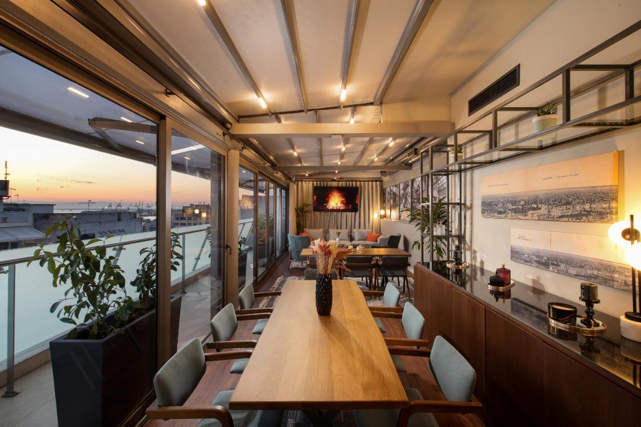 S Hotel Boutique Thessaloníki Exteriör bild The Sky Bar